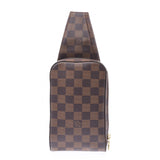 LOUIS VUITTON Louis Vuitton Damier Geronimos Body Bag Current Brown N51994 Unisex Shoulder Bag AB Rank Used Ginzo