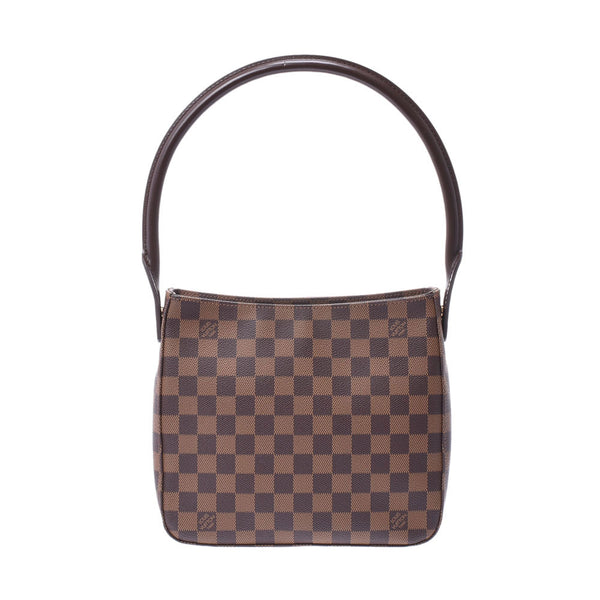 LOUIS VUITTON ルイヴィトンダミエルーピング MM SP order brown N51157 lady Mie Suda canvas one shoulder bag A rank used silver storehouse
