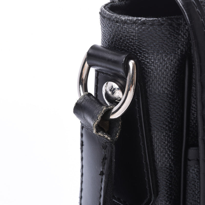 Louis Vuitton Damita grabbed Daniel mm black / Gree N58029 Mens Damier graffiti canvas leather shoulder bag B