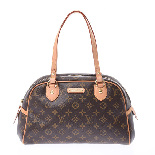 LOUIS VUITTON ルイヴィトン モノグラム モントルグイユPM ブラウン M95565 ユニセックス ハンドバッグ Aランク 中古 銀蔵