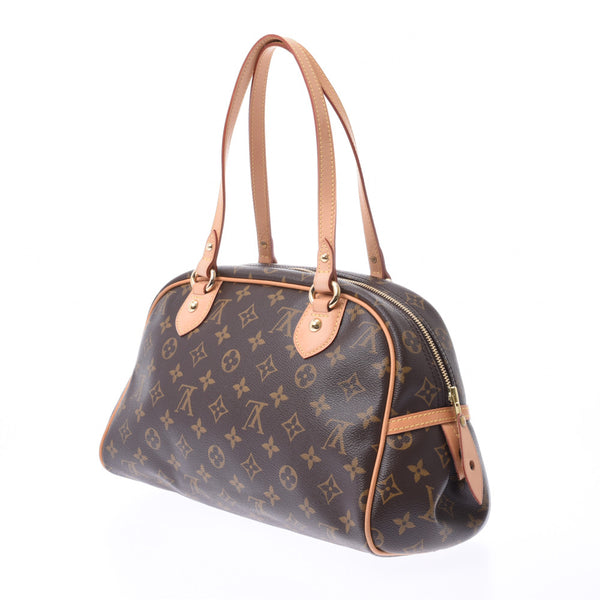 LOUIS VUITTON ルイヴィトン モノグラム モントルグイユPM ブラウン M95565 ユニセックス ハンドバッグ Aランク 中古 銀蔵