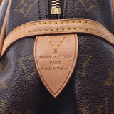 LOUIS VUITTON Louis Vuitton monogram Montréal Montorgueil PM Brown M95565 unisex handbag AB rank pre-owned silver
