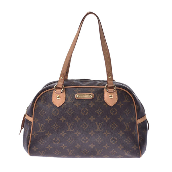 LOUIS VUITTON ルイヴィトン モノグラム モントルグイユPM ブラウン M95565 ユニセックス ハンドバッグ ABランク 中古 銀蔵