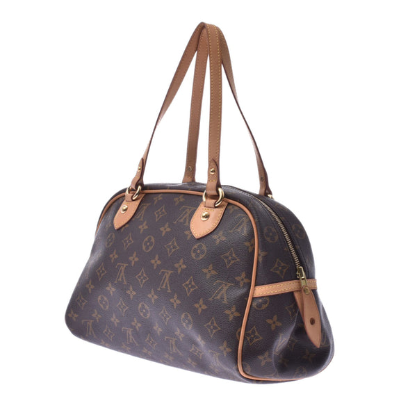 LOUIS VUITTON ルイヴィトン モノグラム モントルグイユPM ブラウン M95565 ユニセックス ハンドバッグ ABランク 中古 銀蔵