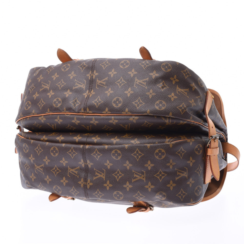 LOUIS VUITTON ルイヴィトン モノグラム ソミュール43 ブラウン M42252 ユニセックス ショルダーバッグ Bランク 中古 銀蔵