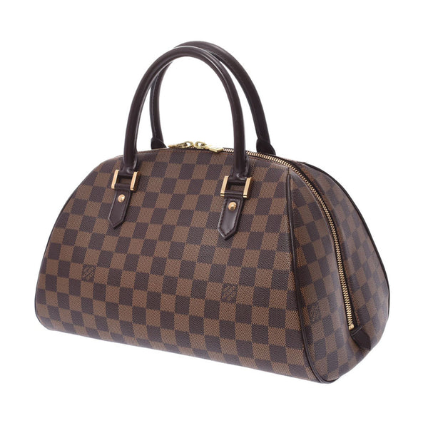 LOUIS VUITTON ルイヴィトン ダミエ リベラ MM ブラウン N41434 レディース ハンドバッグ ABランク 中古 銀蔵