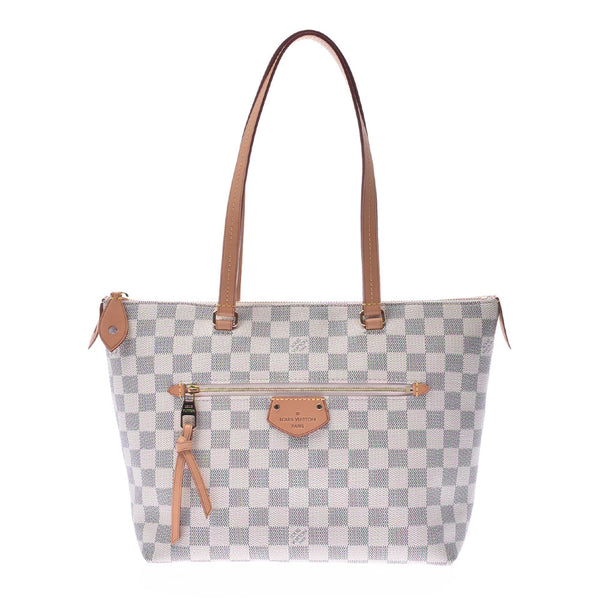 LOUIS VUITTON ルイヴィトンダミエアズールイエナ PM white N44039 レディースダミエアズールキャンバスハンドバッグ A rank used silver storehouse