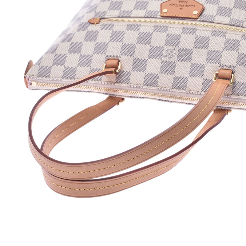 LOUIS VUITTON ルイヴィトンダミエアズールイエナ PM white N44039 レディースダミエアズールキャンバスハンドバッグ A rank used silver storehouse