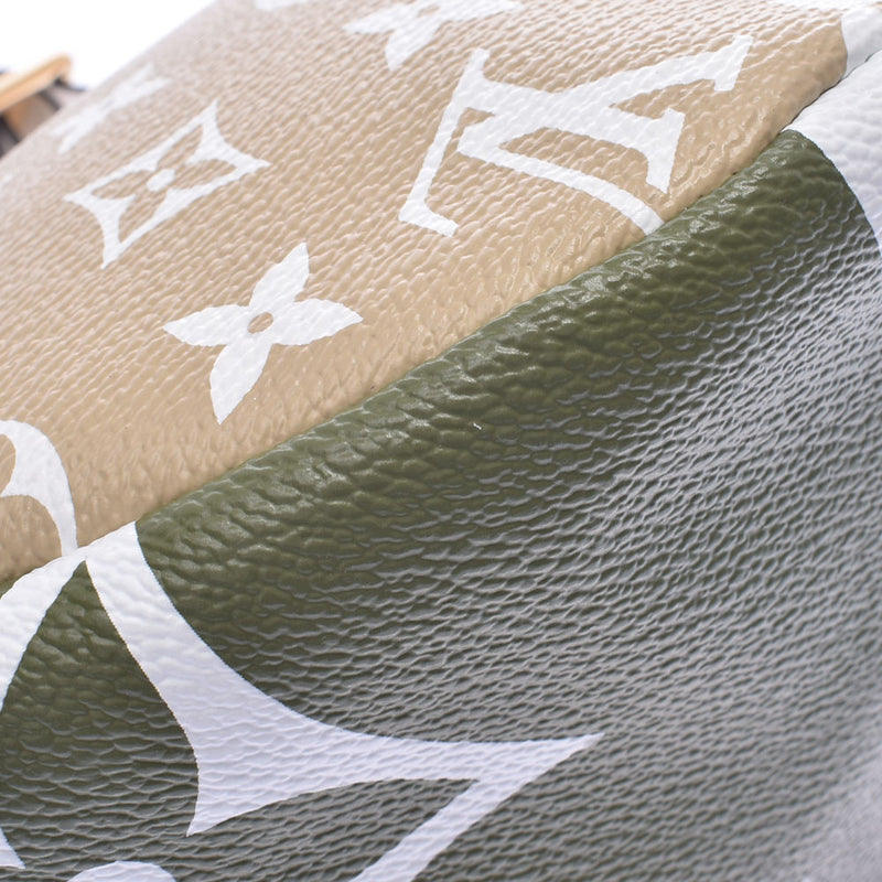 LOUIS VUITTON Louis Vuitton Giant Monogram Bum Bag Body Bag Khaki/Beige M44611 Unisex Waist Bag Shindo Used Ginzo