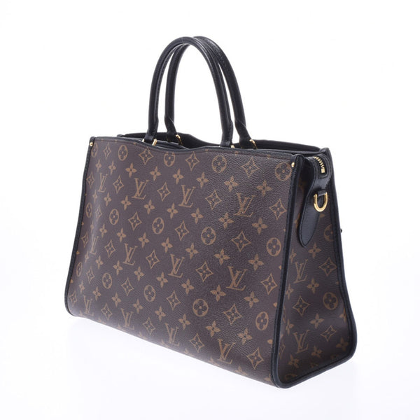 LOUIS VUITTON Louis Vuitton Monogram Popancourt MM 2WAY Bag Black/Brown M43435 Women's Handbag A Rank Used Ginzo