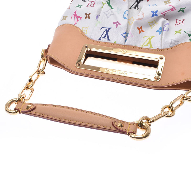 Louis Vuitton multi color Judy p2way bag white gold metallic m40257 ladies handbag