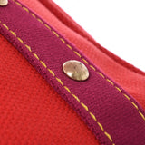 LOUIS VUITTON Louis Vuitton Antigua Cover MM Red M40034 Ladies Cotton Canvas Handbag AB Rank Used Ginzo