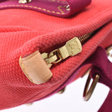 LOUIS VUITTON Louis Vuitton Antigua Cover MM Red M40034 Ladies Cotton Canvas Handbag AB Rank Used Ginzo