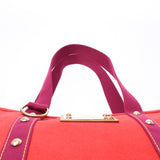 LOUIS VUITTON Louis Vuitton Antigua Cover MM Red M40034 Ladies Cotton Canvas Handbag AB Rank Used Ginzo