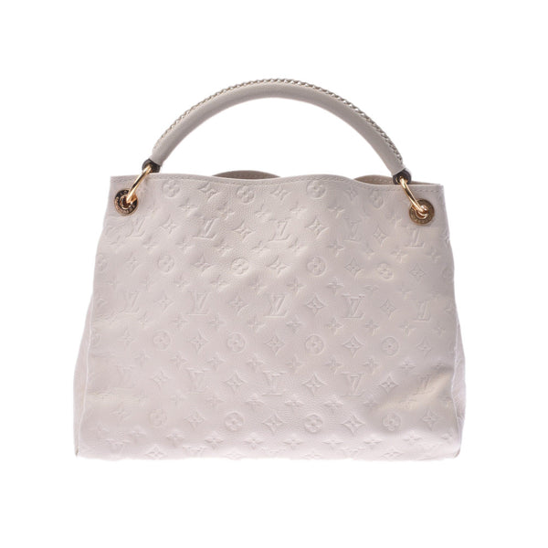 LOUIS VUITTON ルイヴィトンモノグラムアズールアーツィ MM neige M93449 Lady's one shoulder bag A rank used silver storehouse