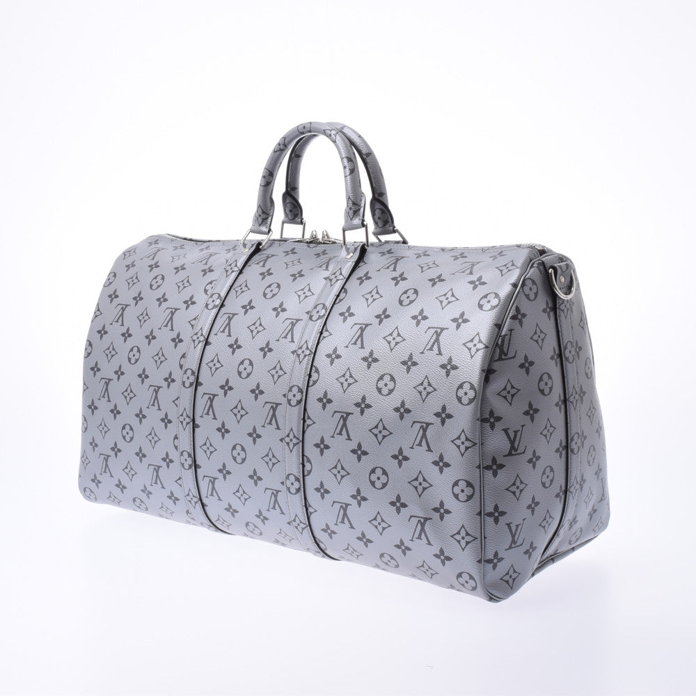 LOUIS VUITTON ルイヴィトン モノグラム キーポルバンドリエール50 2018年春夏限定 シルバー M43848 ユニセックス ボストン バッグ Aランク 中古 銀蔵