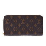 LOUIS VUITTON Louis Vuitton monogram zippy wallet fuchsia M41895 unisex long purse AB rank used silver