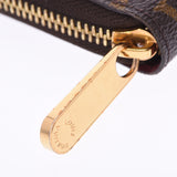 LOUIS VUITTON Louis Vuitton monogram zippy wallet fuchsia M41895 unisex long purse AB rank used silver