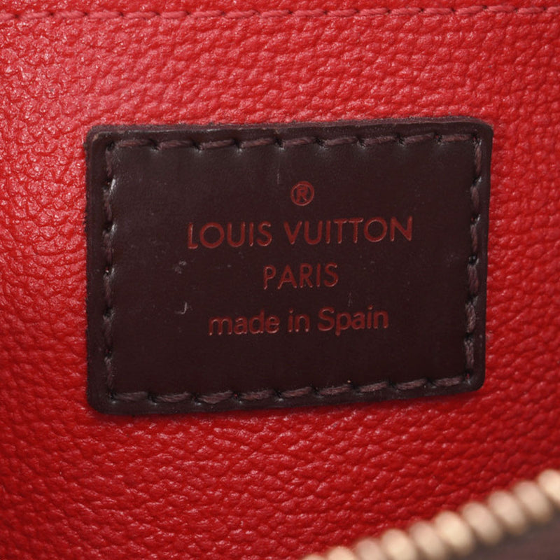 LOUIS VUITTON ルイヴィトンダミエポシェットコスメティックブラウン N47516 lady Mie Suda canvas porch B rank used silver storehouse