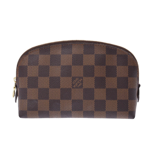 LOUIS VUITTON路易威登Damier Pochette化妆品棕N47516女士Damier帆布手袋B等级二手Ginzo