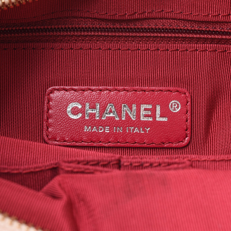 CHANEL Chanel Gabriel do Chanel 2WAY bag beige black Lady's calf handbag A rank used silver storehouse