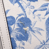 GUCCI Gucci Herbarium Flower Print White/Blue 432684 Unisex Canvas/Calf Tote Bag AB Rank Used Ginzo