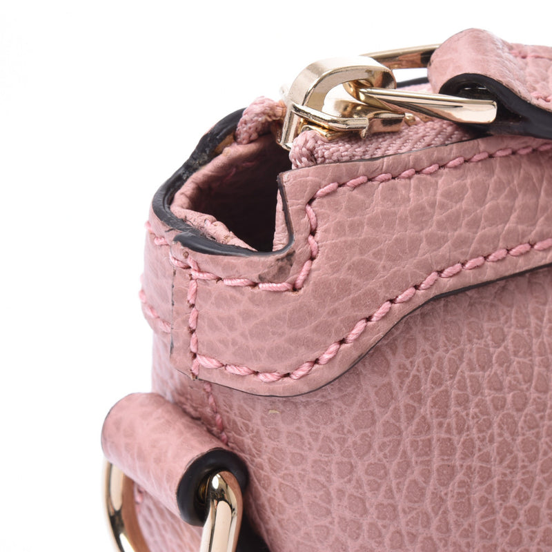 GUCCI Gucci Handbag Outlet Pink 4,49659 Ladies' Cavyskin Skin, 2WAY Bag A Rank, Used Silver Ball