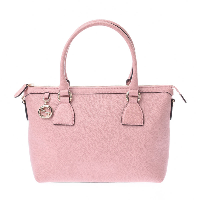 GUCCI Gucci Handbag Outlet Pink 4,49659 Ladies' Cavyskin Skin, 2WAY Bag A Rank, Used Silver Ball