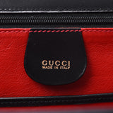 GUCCI Gucci bamboo 2WAY bag black Lady's calf handbag A rank used silver storehouse