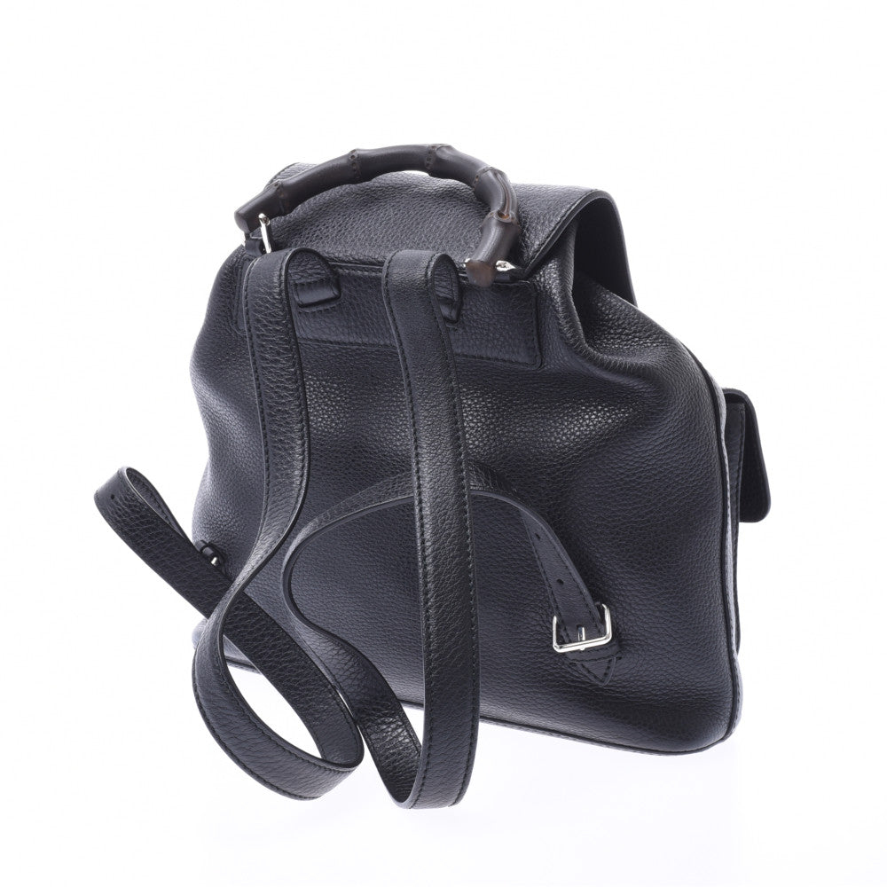 Gucci Bamboo Bag Pack Black Ladies Backpack Day Pack GUCCI Used