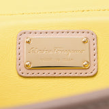 Salvatore Ferragamo Sofia 2WAY bag beige lady scarf handbag B rank used silver