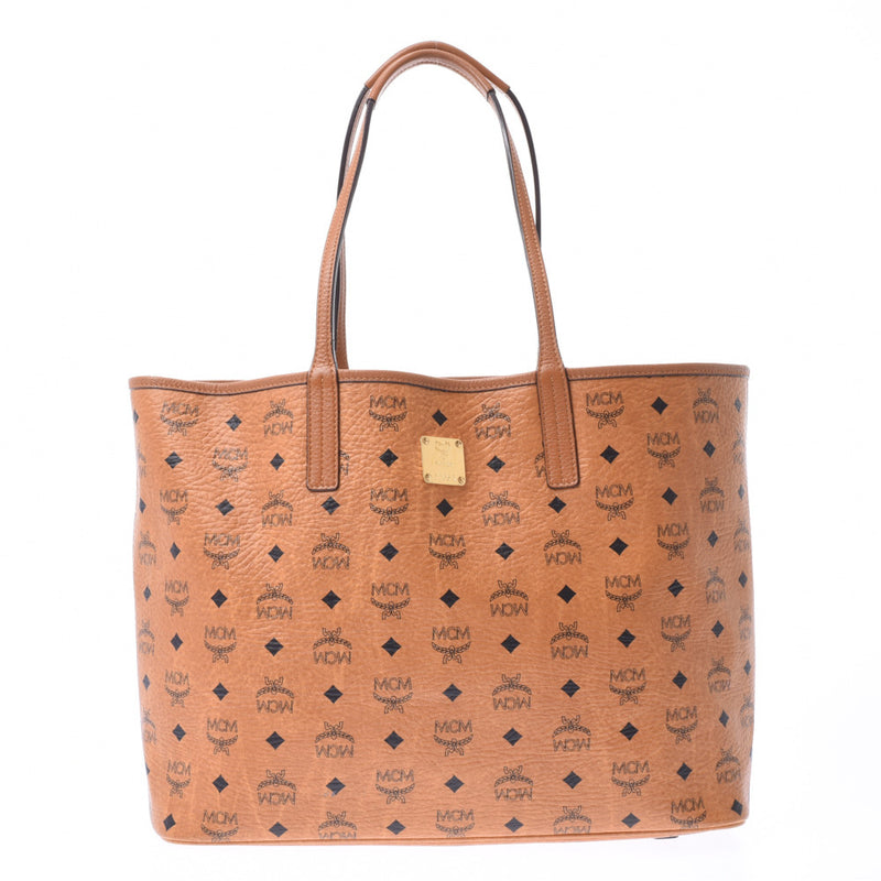 MCM EMM cognac Unisex calf Tote Bag