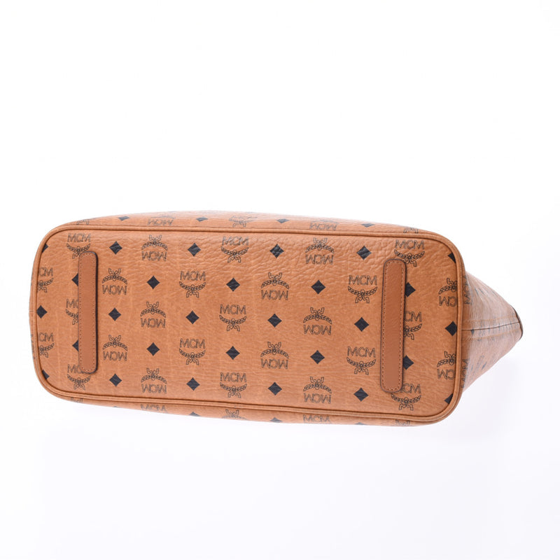 MCM EMM cognac Unisex calf Tote Bag