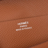 HERMES Hermes Bairnsfure Gold Gold metal fitting D stamp (around 2019) Unisex Vow Epson long wallet new silver store