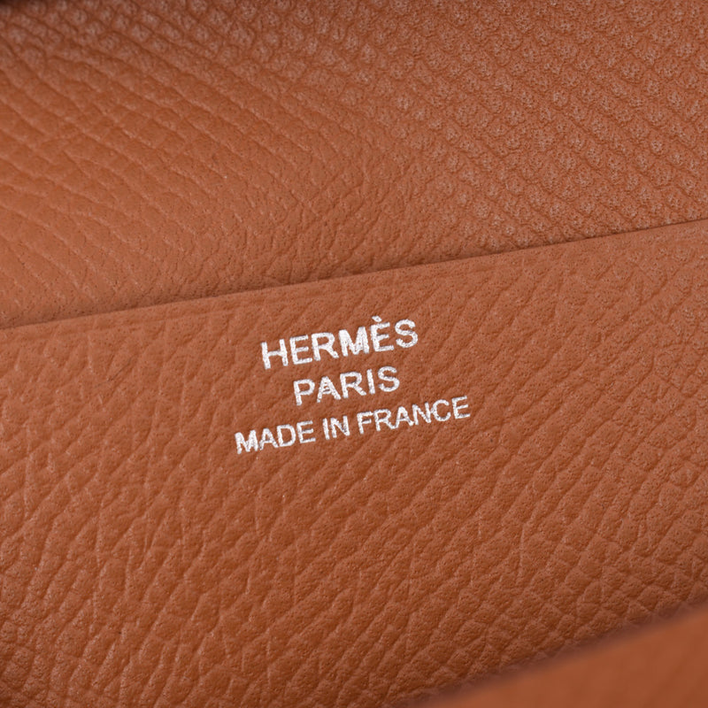HERMES Hermes Bairnsfure Gold Gold metal fitting D stamp (around 2019) Unisex Vow Epson long wallet new silver store