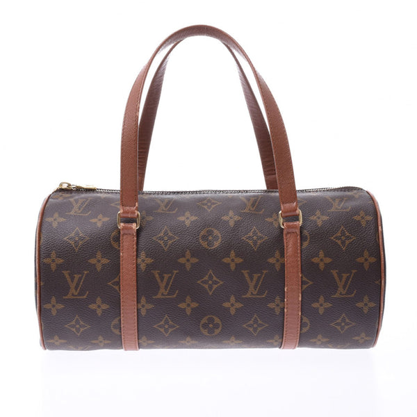 LOUIS VUITTON Ruivison Monogram, GM, and GM, old brown M51385, Ladies, canvas, handbag, B-rank, used silver storehouse.