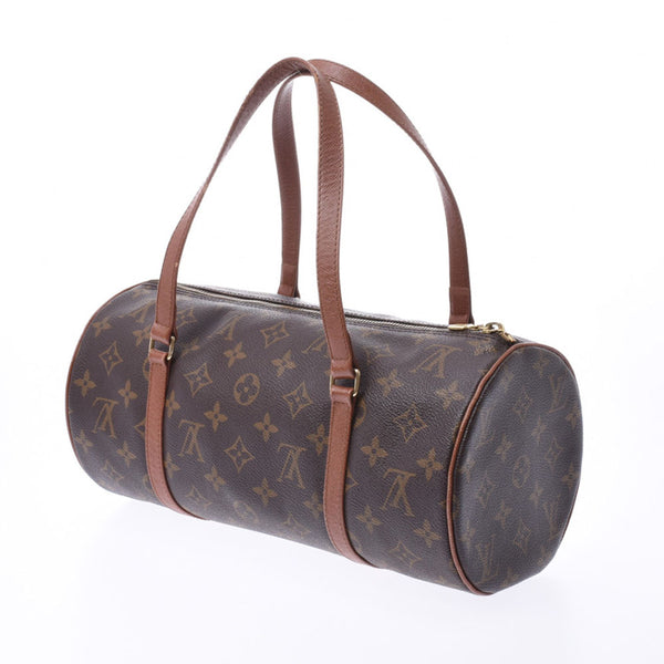 LOUIS VUITTON Ruivison Monogram, GM, and GM, old brown M51385, Ladies, canvas, handbag, B-rank, used silver storehouse.