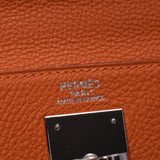 HERMES Hermes Kelly 32 in-sewn 2WAY bag Orange Palladium metal fittings G stamped (around 2003) Ladies Togo handbag AB rank used Ginzo