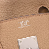 HERMES エルメス バーキン 30 タバックキャメル パラジウム金具 □L刻印(2008年頃) レディース トリヨンクレマンス ハンドバッグ Bランク 中古 銀蔵