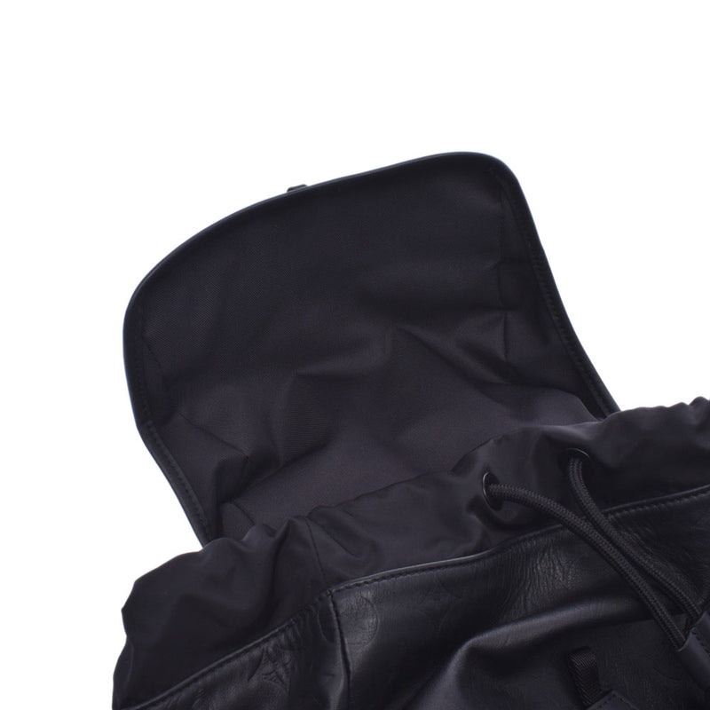 路易威登路易威登会标阴影发现背包黑色M43680男女皆宜的皮革背包新现代银