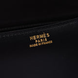 HERMES 爱马仕康斯坦斯 23 黑色金配件 +A 雕刻 （1997） 女士 BOX 卡夫肩包 A 级二手银仓库