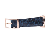 TIFFANY＆Co。蒂芙尼CT60男孩PG /皮革手表自动上链蓝色表盘A等级二手Ginzo