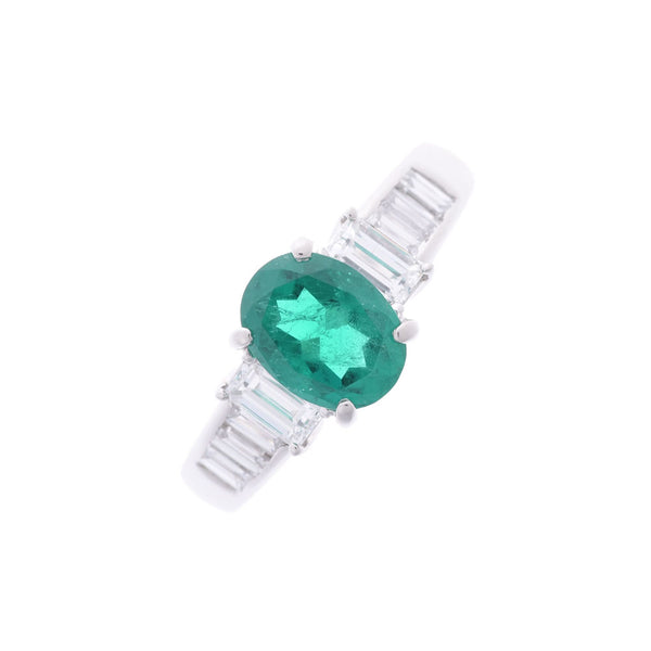 Other No. 13 Women's PT900/Emerald/Dialing Ring A Rank Used Ginzo