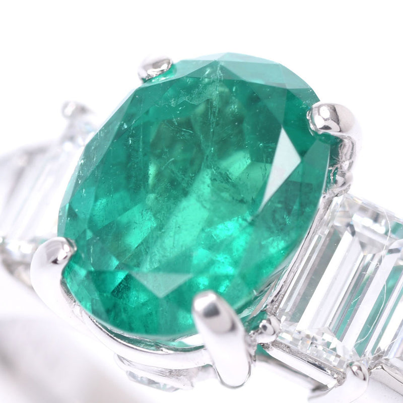 Other No. 13 Women's PT900/Emerald/Dialing Ring A Rank Used Ginzo