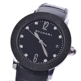 BVLGARI Bvlgari Bvlgari Bvlgari 9P Diamond BBL37SC Men's Ceramic/SS/Leather Watch Automatic Winding Black Dial A Rank Used Ginzo