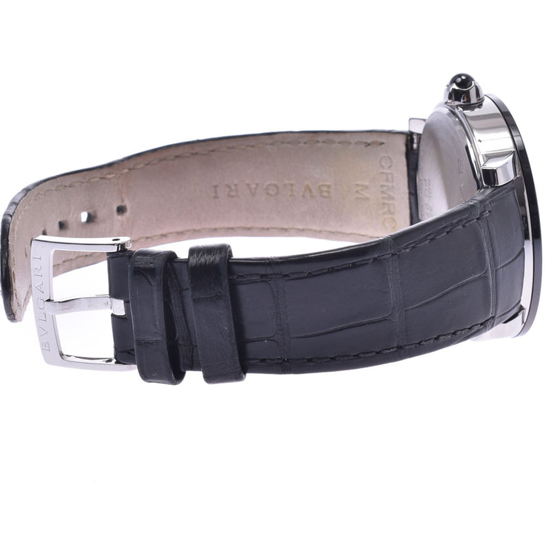 BVLGARI Bvlgari Bvlgari Bvlgari 9P Diamond BBL37SC Men's Ceramic/SS/Leather Watch Automatic Winding Black Dial A Rank Used Ginzo