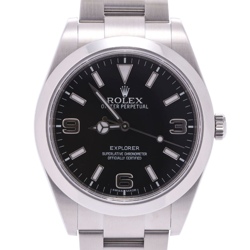 ロレックス ROLEX エクスプローラ1 214270 ランダム ルーレット メンズ 腕時計 ブラック 文字盤 自動巻き ウォッチ Explorer I VLP 90196084