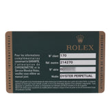 ROLEX ロレックス エクスプローラー1  EX1 ルーレット刻印 ブラックアウト 214270 メンズ SS 腕時計 自動巻き 黒文字盤 Aランク 中古 銀蔵