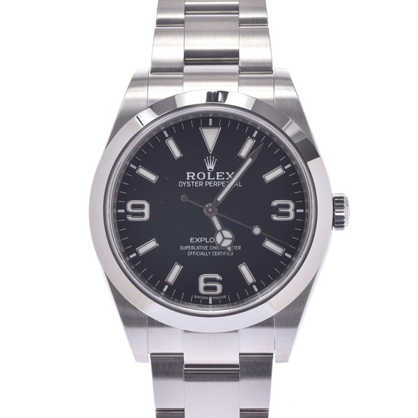 劳力士（rolex）Rolex Explorer 1 New Dial 214270 Men's SS Watch自动上链黑色表盘A Rank Used Ginzo