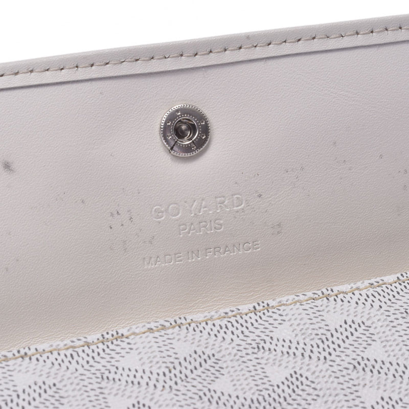 GOYARD Goyar Saint-Louis PM White Unisex PVC Tote Bag B Rank Used Ginzo